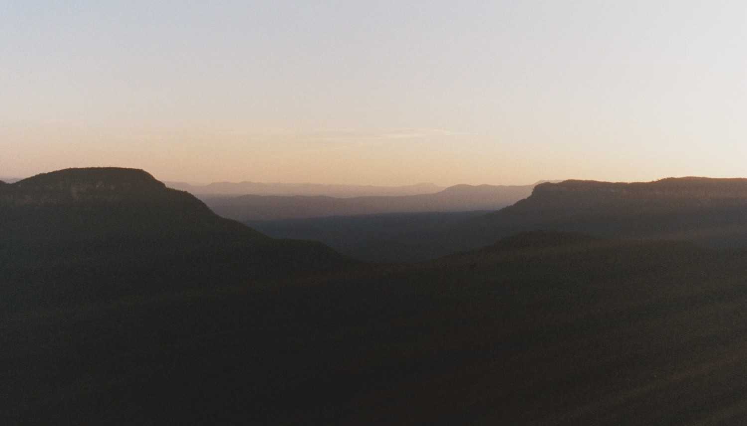Blue Mountains at dusk