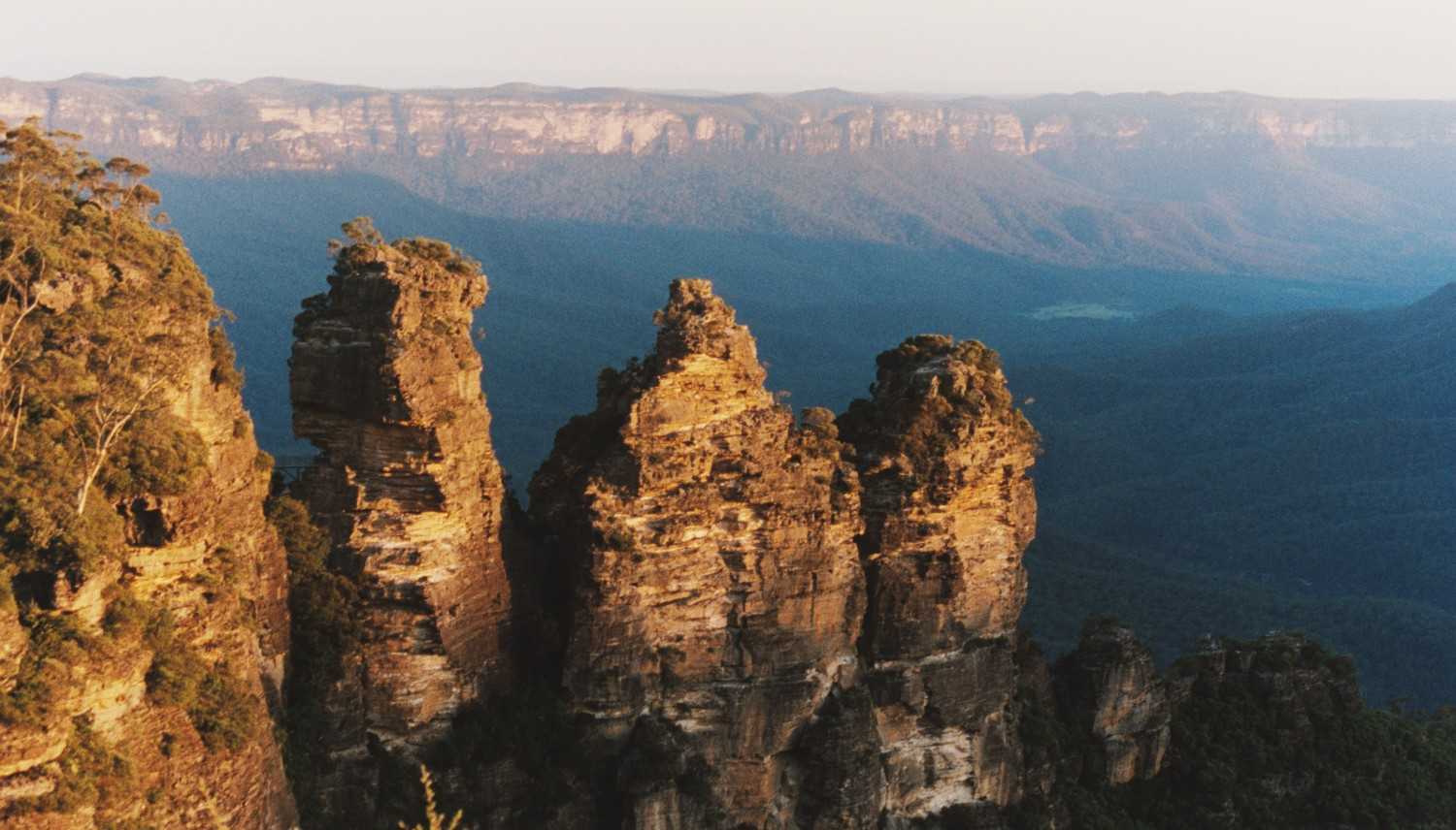 The Three Sisters at sunset